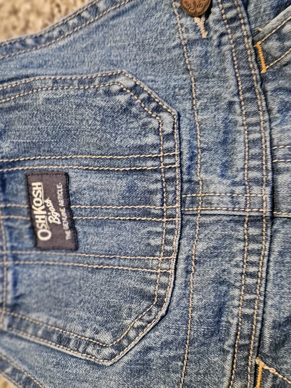 OshKosh B'gosh Blue Denim Baby Bib